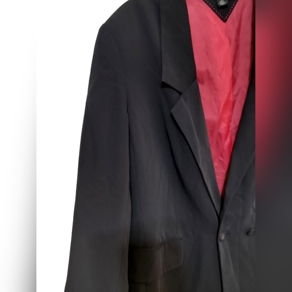 (1454) Tommy Hilfiger Navy Blue Preppy Loose Blazer Jacket Size 14 - Picture 3 of 11